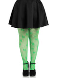 "Clover Net Tights - 1x 2x - Green LA-9920XGR1X2"