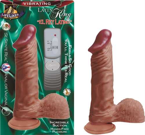 Lifelike Vibrating Latin King Luxe Ember Essentials