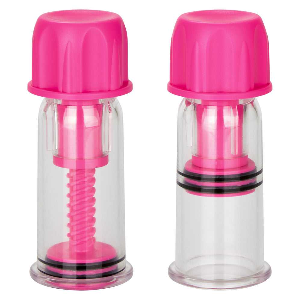 Nipple Play Vacuum Twist Suckers - Pink Luxe Ember Essentials