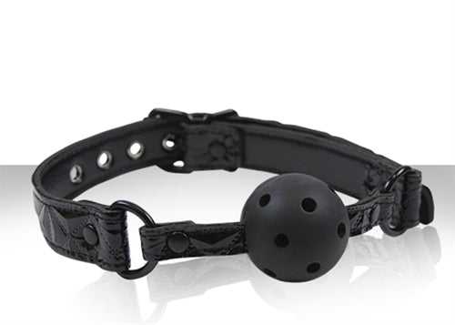 Sinful Ball Gag - Black Luxe Ember Essentials