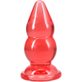 "Crystal Jellies - Double Pop Plug - 6 Inch Pink DJ0288-95-CD"