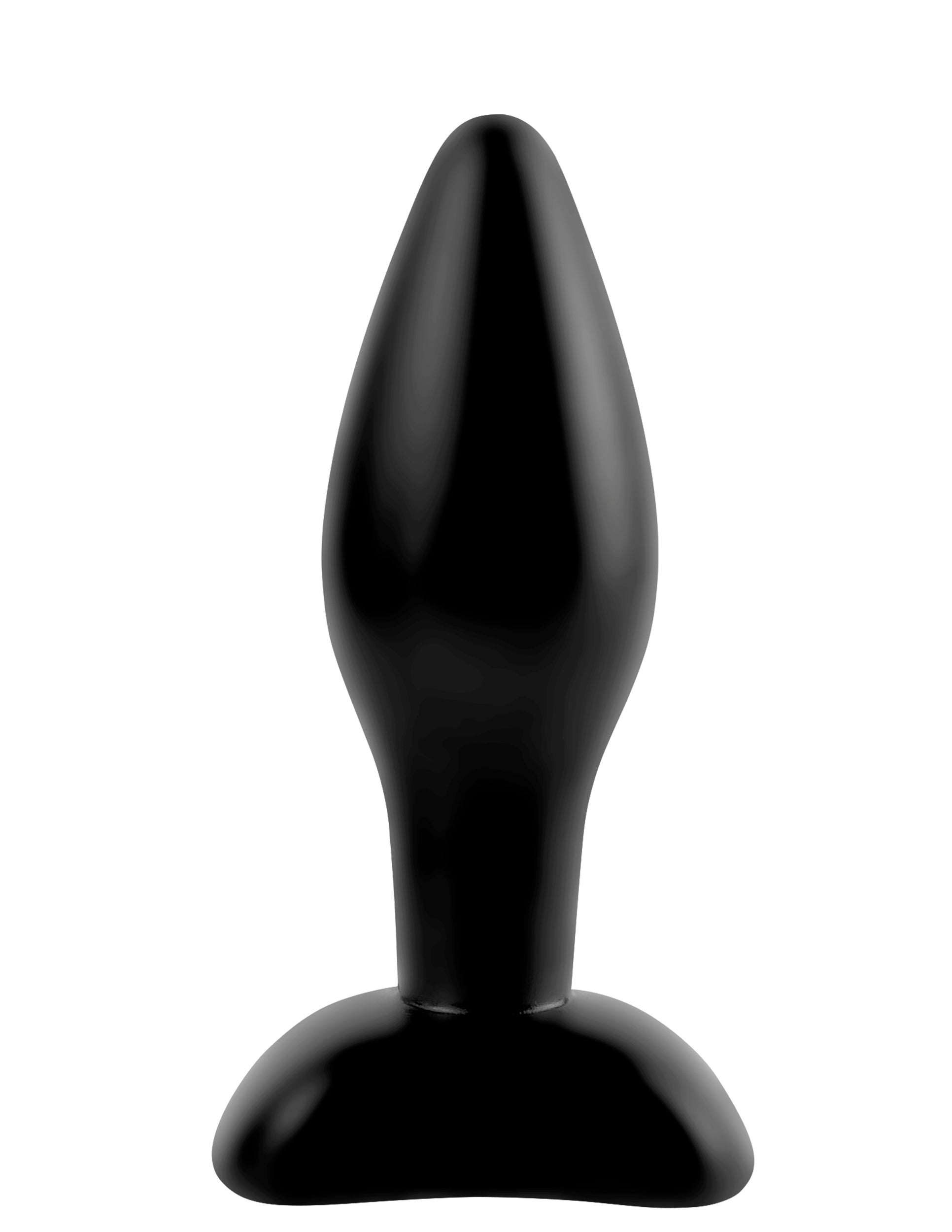 Anal Fantasy Collection Small Silicone Plug - Black Luxe Ember Essentials