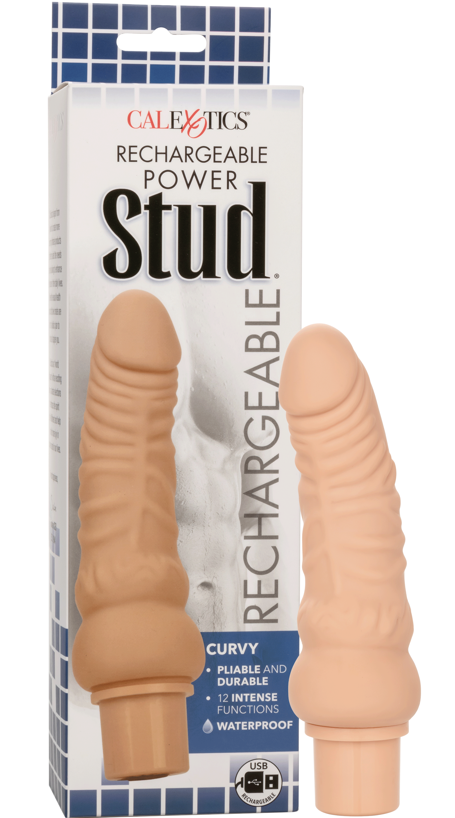 Rechargeable Power Stud Curvy - Ivory