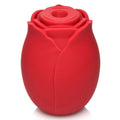 Mystic Rose Sucking and Vibrating Silicone Rose - Red Luxe Ember Essentials