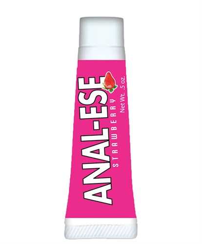 Anal-Ese Strawberry - .5 Oz. - Soft Packaging Luxe Ember Essentials