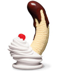 "Chocolate Dipped Banana Split Premium Silicone Dildo CN1027"