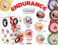 Endurance Condoms - 144 Count Wall Mount Display - Assorted Flavors Luxe Ember Essentials
