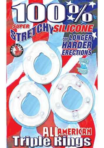 All American Triple Rings- Clear Luxe Ember Essentials