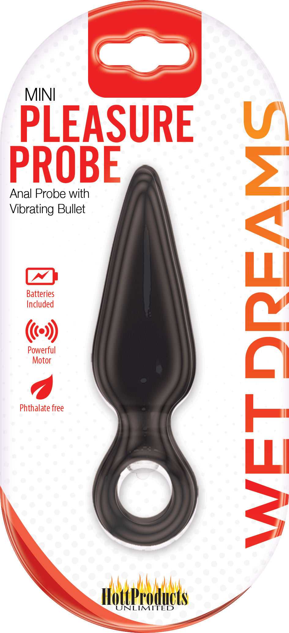 Wet Dreams Mini Pleasure Probe - Black Luxe Ember Essentials