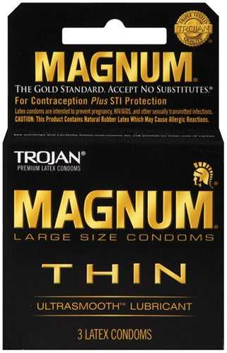 Trojan Magnum Thin - 3 Pack Luxe Ember Essentials