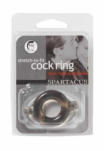 Elastomer Cock Ring - Black Luxe Ember Essentials