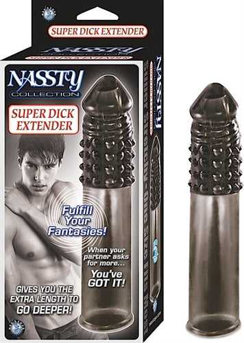 Nassty Collection Super Dick Extender - Black Luxe Ember Essentials