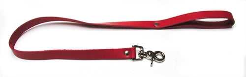 Leather Leash - Red Luxe Ember Essentials