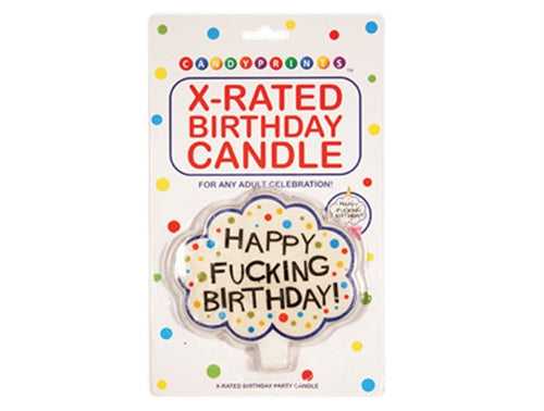 X-Rated Birthday Candle Luxe Ember Essentials