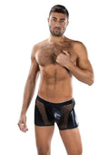 Sheer Contrast Boxer Briefs - Os - Black Luxe Ember Essentials