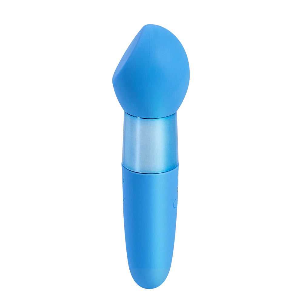 Rina Rechargeable Dual Motor Silicone 15- Function Vibrator - Blue Luxe Ember Essentials