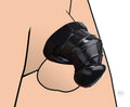 Master Series Detained - Black Restrictive Chastity Cage Luxe Ember Essentials