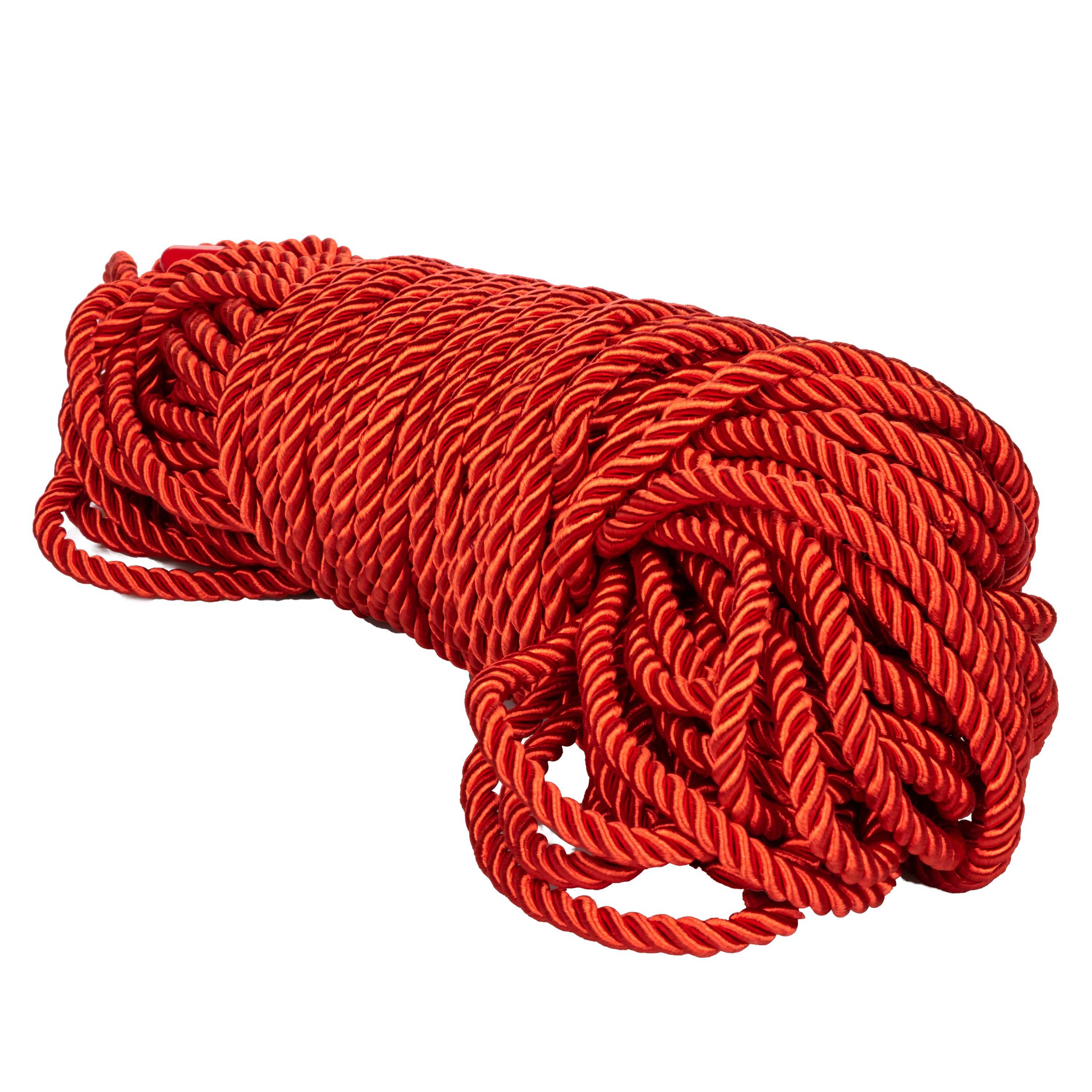 Scandal BDSM Rope 98.5ft/ 30m - Red Luxe Ember Essentials