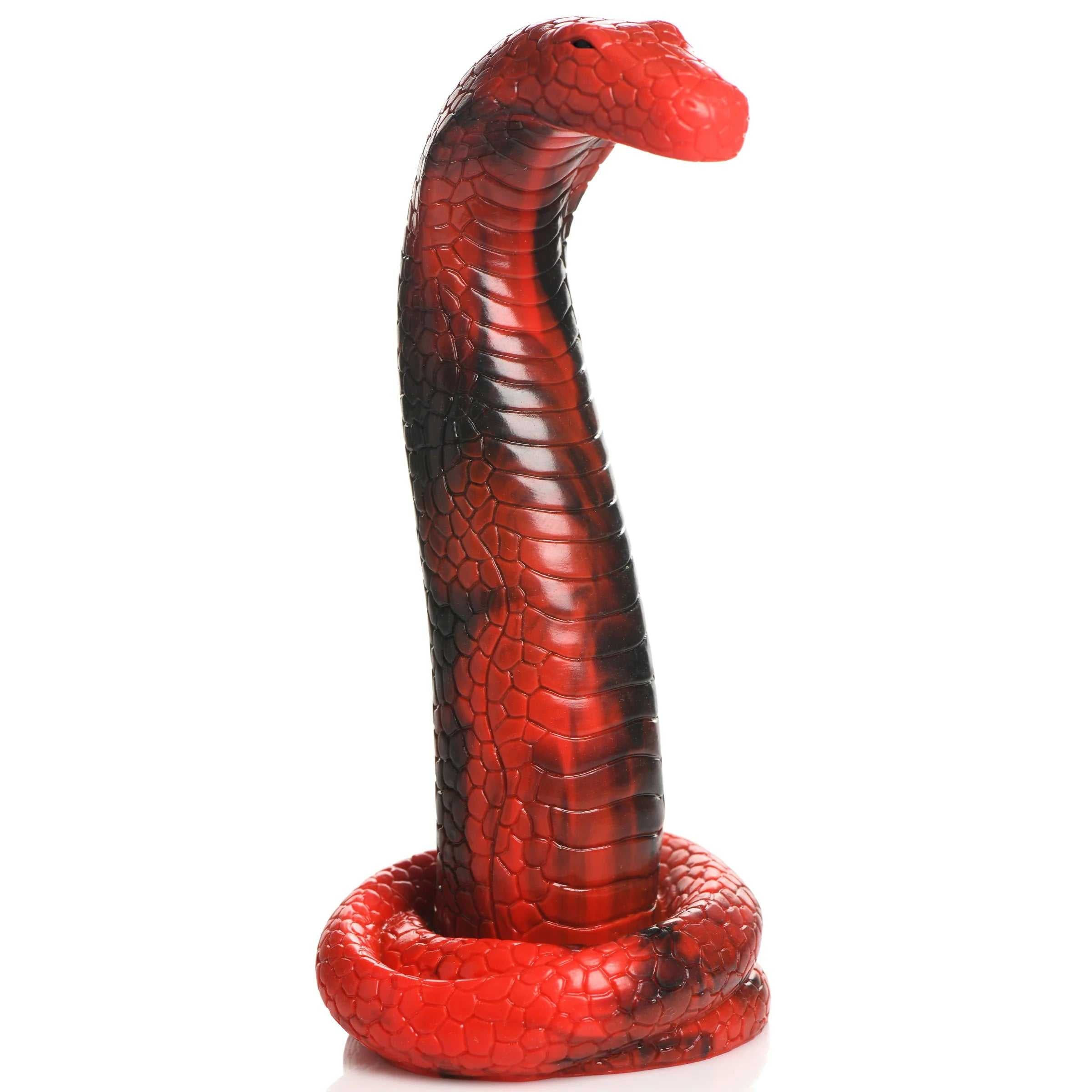 King Cobra King Cobra Silicone Dildo - Red Luxe Ember Essentials