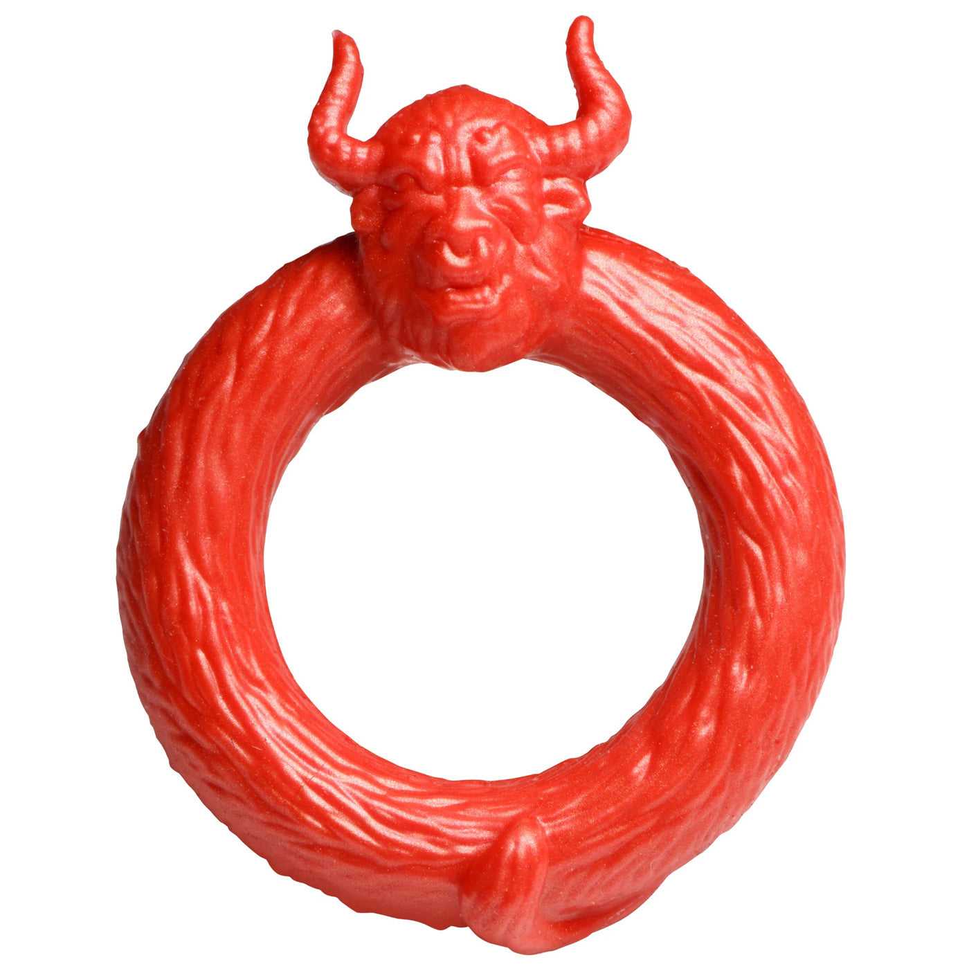 Beast Mode Silicone Cock Ring - Red Luxe Ember Essentials