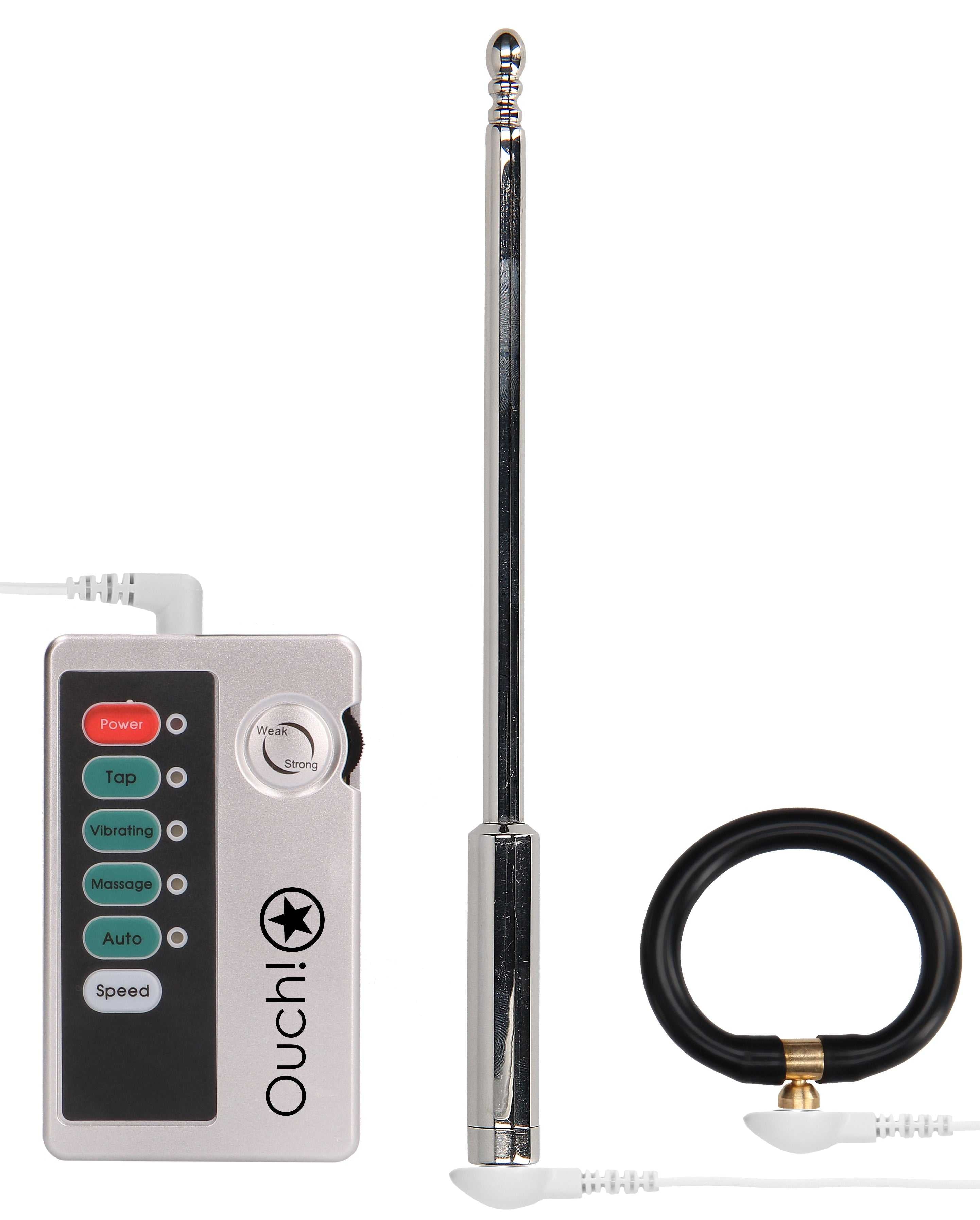 E-Stimulation Urethral Sounding Set - Silver Luxe Ember Essentials
