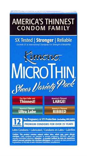 Kimono Microthin Sheer Variety Pack - 12 Count Luxe Ember Essentials