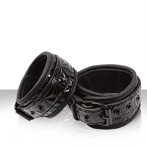 Sinful Wrist Cuffs - Black Luxe Ember Essentials