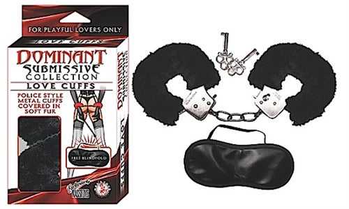 Dominant Submissive Collection Loves Cuffs- Black Luxe Ember Essentials
