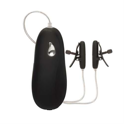 Vibrating Heated Nipple Teasers - Black Luxe Ember Essentials