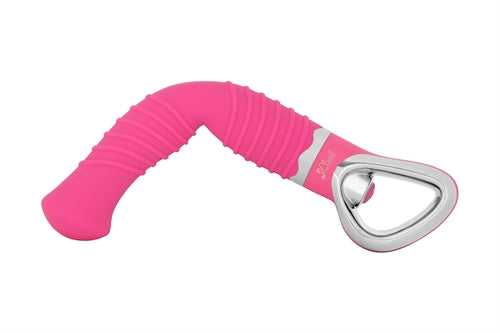 Ellie G Bendable Vibrator Ribbed - Pink Luxe Ember Essentials