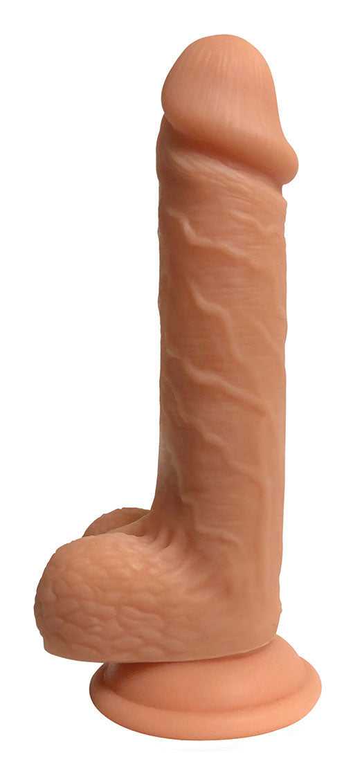 Easy Rider 7 Inch Dual Density Dildo With Balls - Light Luxe Ember Essentials