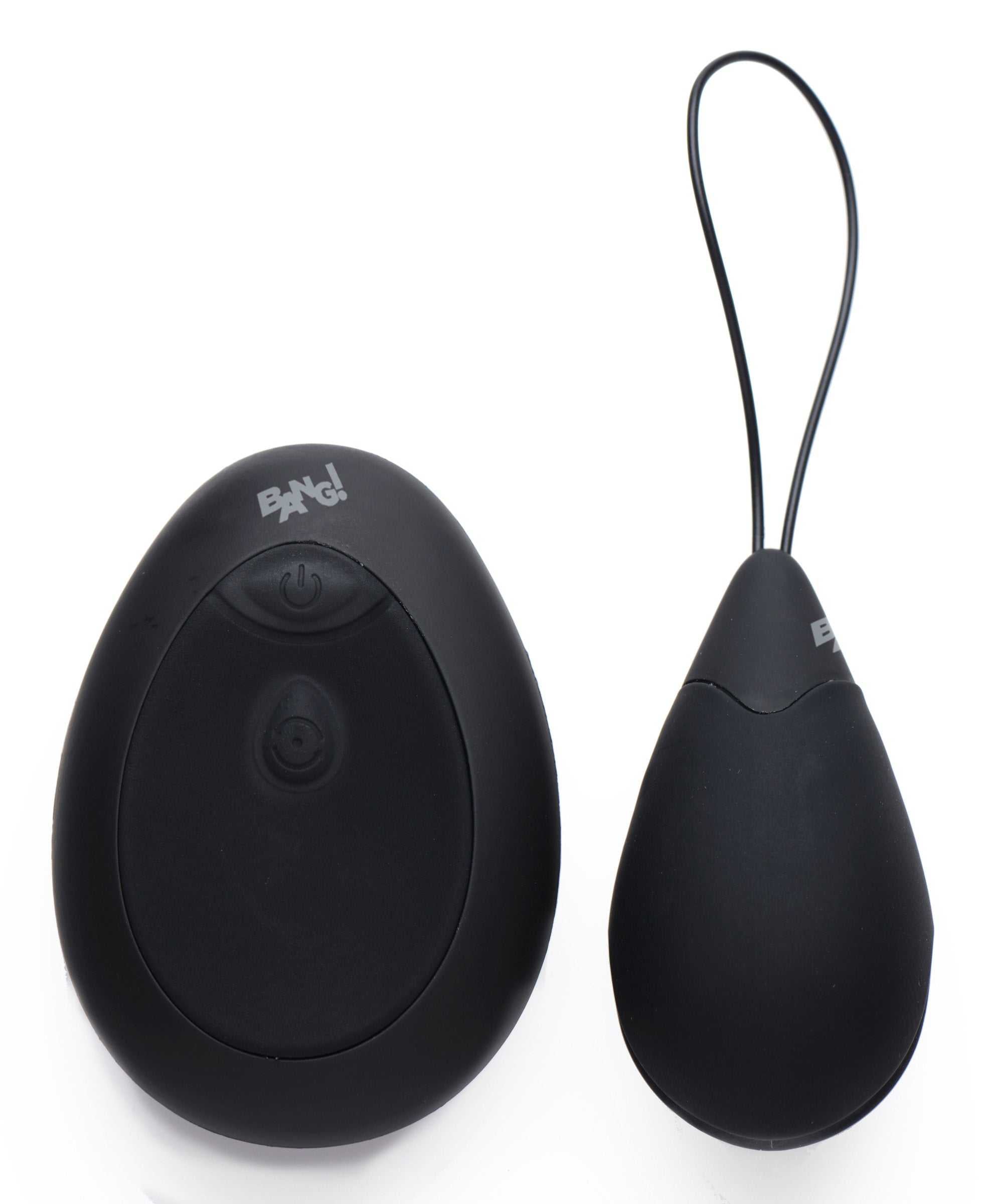 Bang - 10x Silicone Vibrating Egg - Black Luxe Ember Essentials