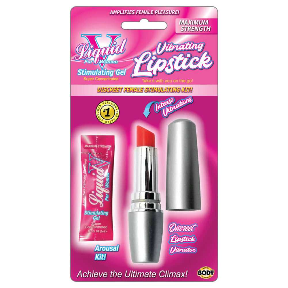Liquid v Vibrating Lipstick Kit Luxe Ember Essentials