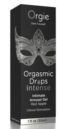 Orgasmic Drops 1oz Intimate Arousal Gel Red Apple