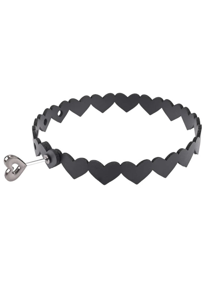 "Heart Day Collar - Black SS09850"