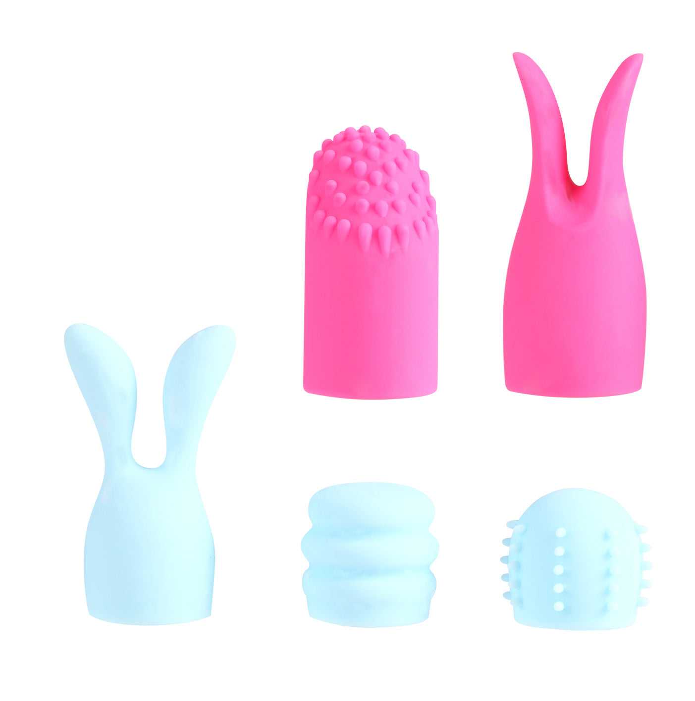 Quinn 5 Piece Silicone Attachments - Pink/blue Luxe Ember Essentials