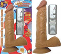 Latin American Whoppers 8inch Vibrating Dong With Balls-Latin Luxe Ember Essentials