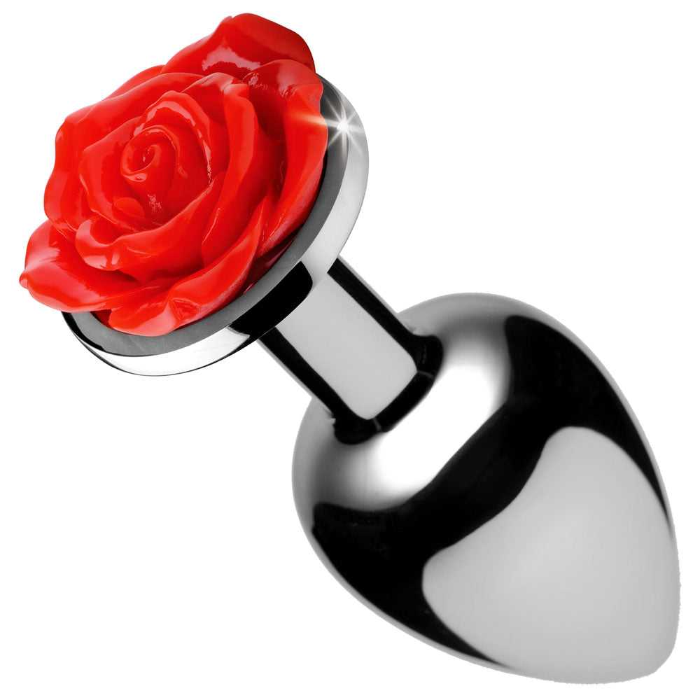 Red Rose Anal Plug - Small Luxe Ember Essentials
