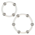 Steel Beaded Silicone Ring Set Luxe Ember Essentials