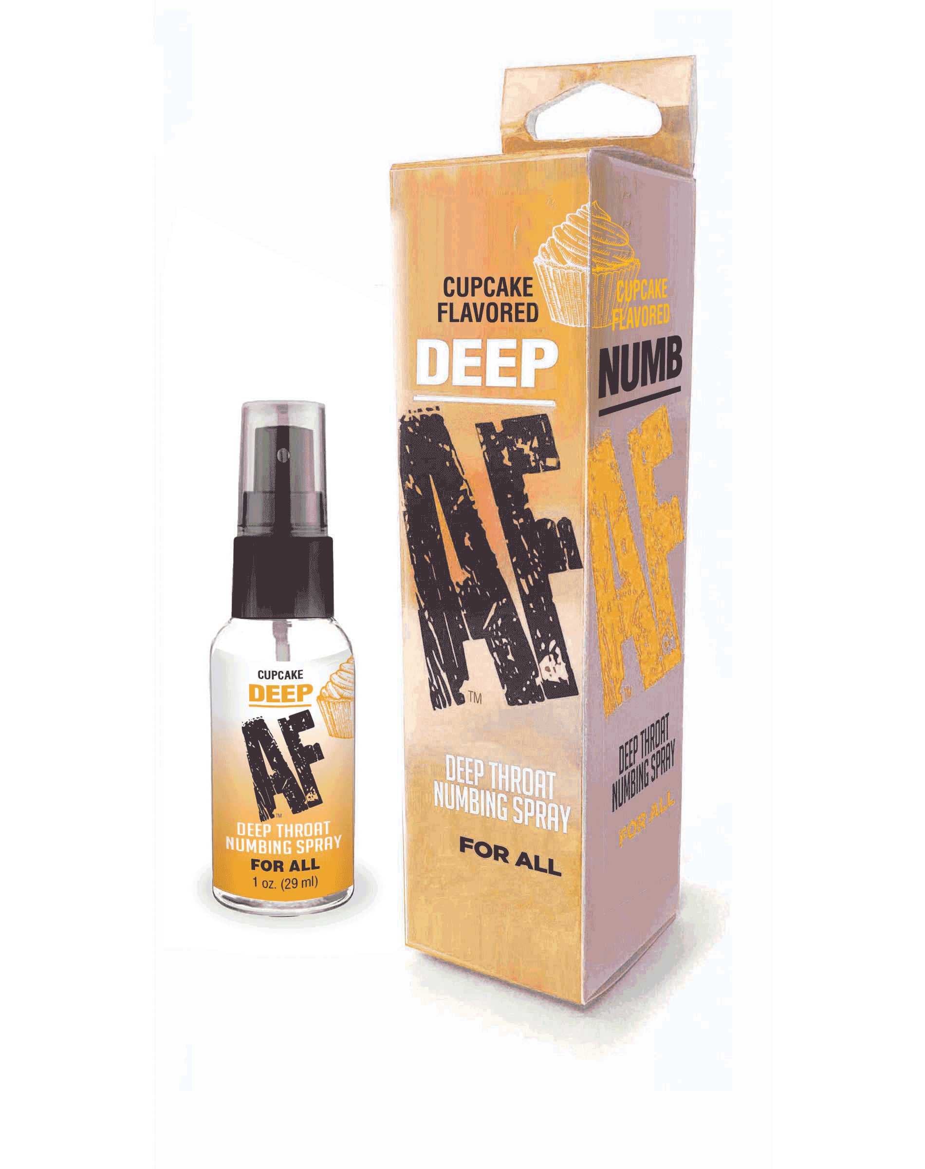 Deep Af Throat Numbing Spray 1 Oz - Cupcake Luxe Ember Essentials