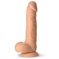 Easy Riders 7" Silicone Dildo With Balls - Light Luxe Ember Essentials