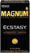 Trojan Magnum Ecstasy Ultrasmooth - 10 Pack Luxe Ember Essentials