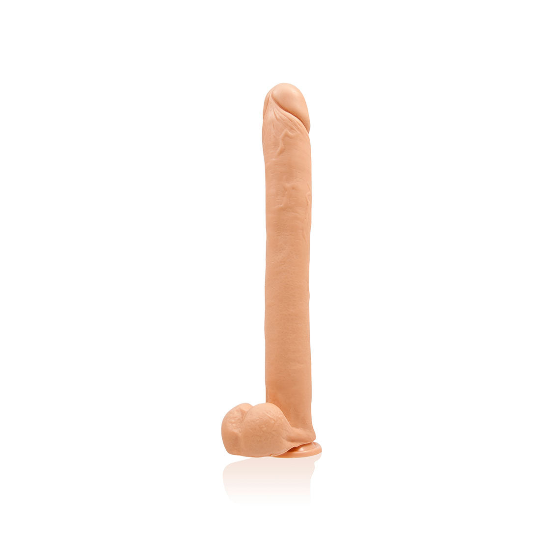 16 Inch Exxxtreme Dong W/suction - Flesh Luxe Ember Essentials