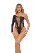Dollar Sign Bodysuit - One Size - Black Luxe Ember Essentials