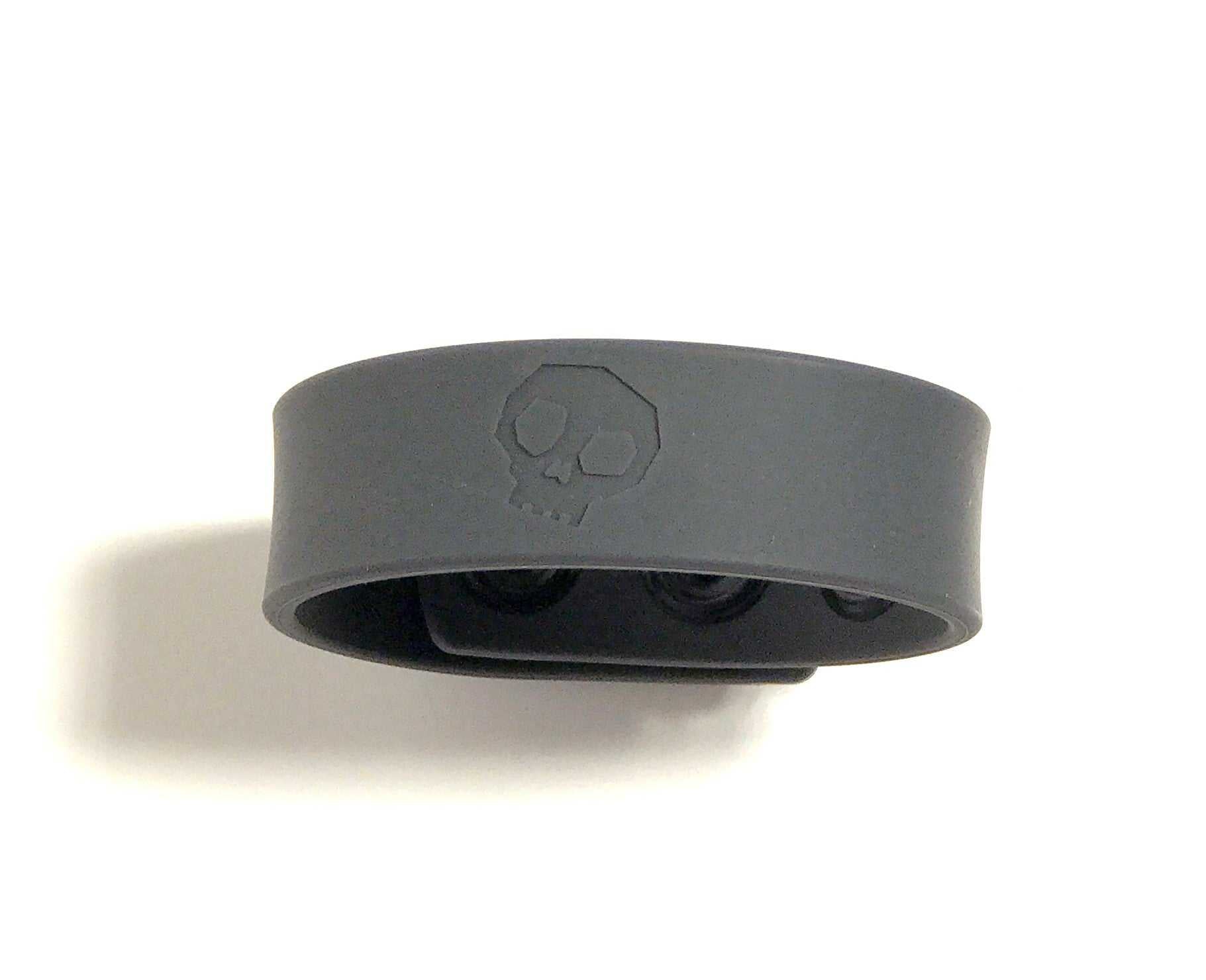 Boneyard Silicone Cock Strap 3-Snap Ring - Gray Luxe Ember Essentials