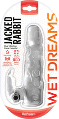 Jack Rabbit Dual Vibrating Extender - Clear Luxe Ember Essentials