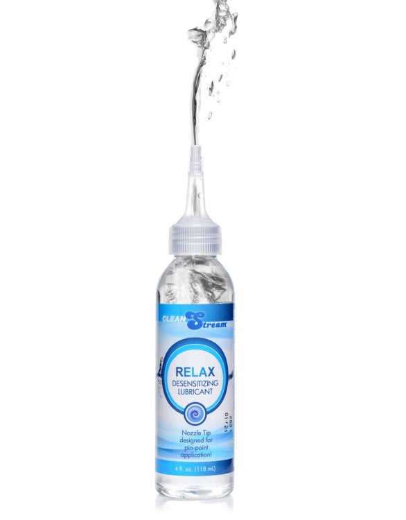 Relax Desensitizing Lubricant With Nozzle Tip - 4 Oz. 118ml Luxe Ember Essentials
