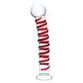 10 Inch Mr. Swirly Dildo - Red/clear Luxe Ember Essentials