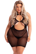 Follow Me Mini Dress - Queen Size - Black Luxe Ember Essentials