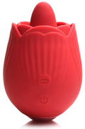 Bloomgasm - French Rose Licking and Vibrating Stimulator - Red Luxe Ember Essentials